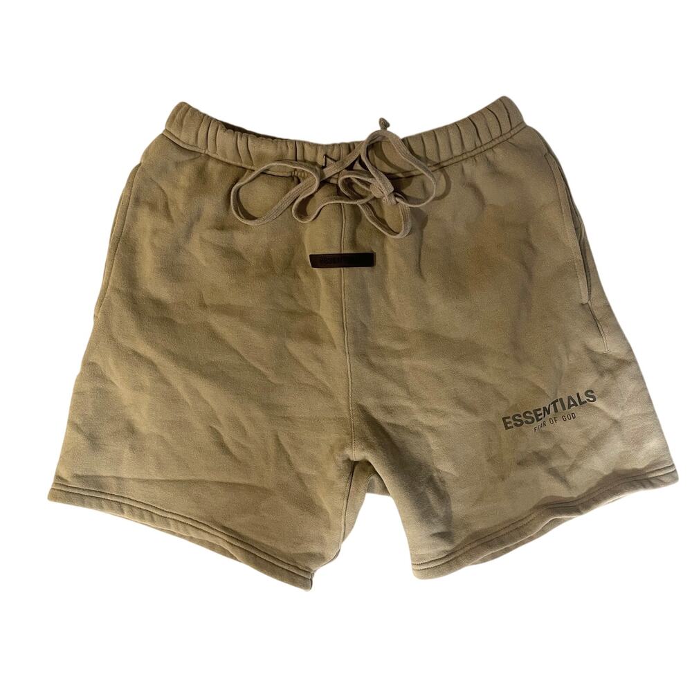 Fear of God Essentials Sweat Shorts Size: S Beige